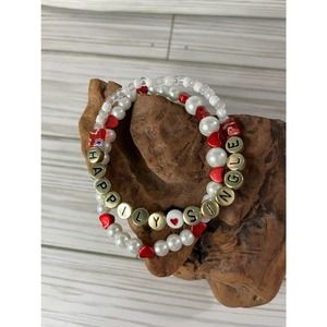 Anti-Valentines Day Bracelet Happily Single